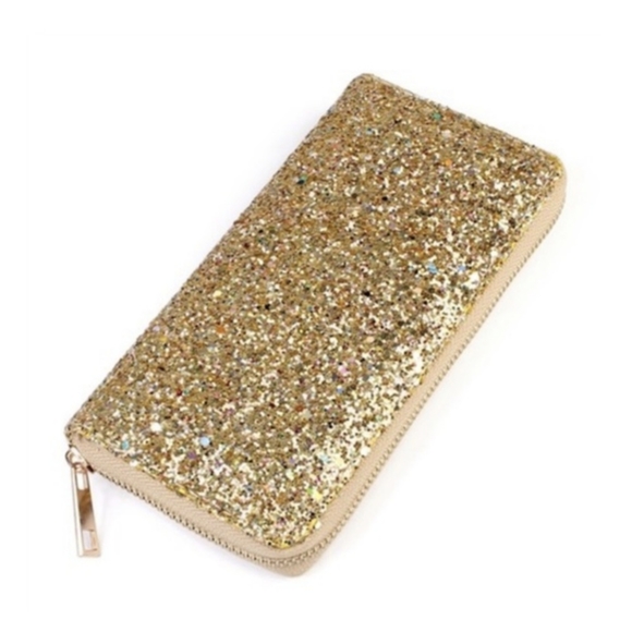 Beautiful Gold Sparkly Glitter Wallet - Picture 4 of 12